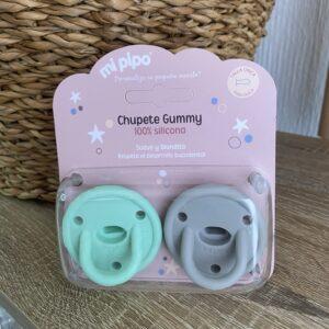 Chupete gummy 'Verde y gris'
