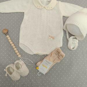 Pelele de hilo 'Adri' beige