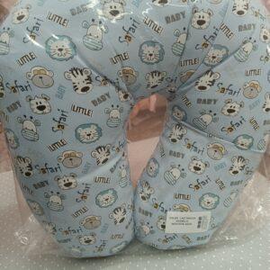 Cojín de lactancia 'Safari azul'