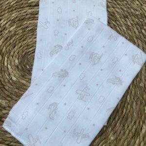 Gasa estampada 'helicóptero'