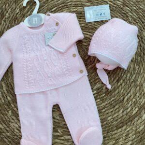 Conjunto de lana 'CAROL' rosita
